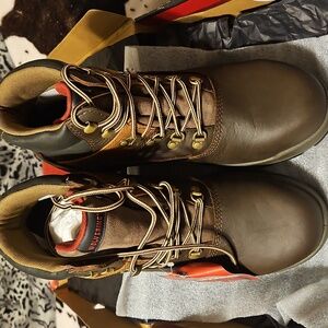 Wolverine Brown Lace-Up Boots